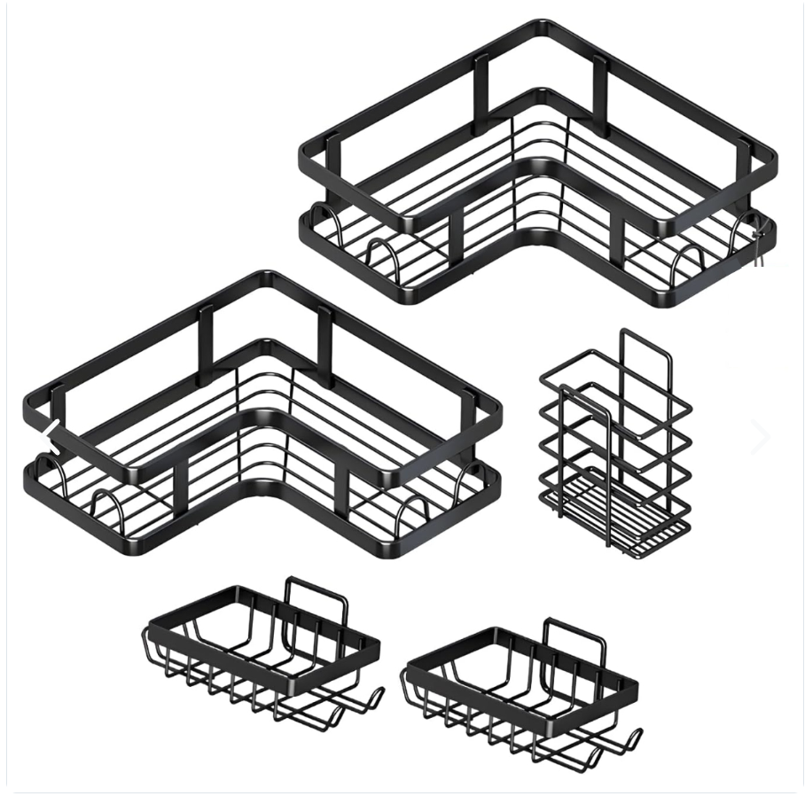 Esquinero baño 5pcs Organizador Adhesivo